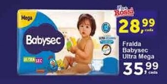Rossi Supermercado Fralda Babysec Ultra Mega oferta
