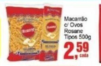 Negreiros Macarrão c/ Ovos Rosane Tipos 500g oferta