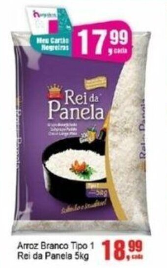 Negreiros Arroz Branco tipo 1 Rei da Panela 5kg oferta