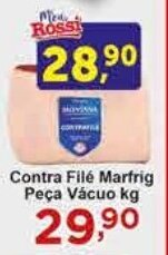Rossi Supermercado Contra Filé Marfrig Peça Vácuo kg oferta