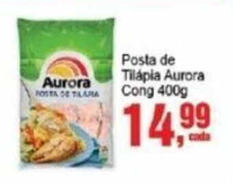 Negreiros Posta de Tilápia Aurora Cong 400g oferta