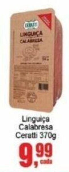 Negreiros Linguiça Calabresa Ceratti 370g oferta