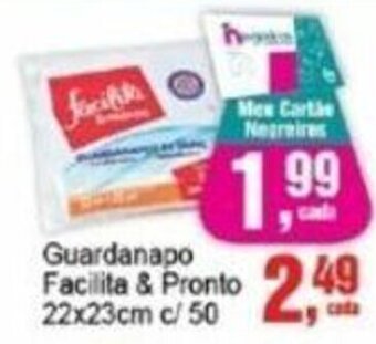 Negreiros Guardanapo Facilita & Pronto 22x23cm c/ 50 oferta