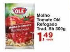 Rossi Supermercado Molho Tomate Olé Refogado Trad. Sh 300g oferta