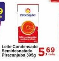 Rossi Supermercado Leite Condensado Semidesnatado Piracanjuba 395g oferta