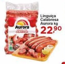 Rossi Supermercado Linguiça Calabresa Aurora kg oferta