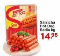 Rossi Supermercado Salsicha Hot Dog Sadia kg oferta