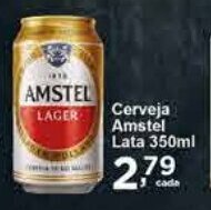 Rossi Supermercado Cerveja Amstel Lata 350ml oferta