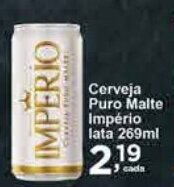 Rossi Supermercado Cerveja Puro Malte Império lata 269ml oferta
