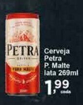 Rossi Supermercado Cerveja Petra P. Malte lata 269ml oferta