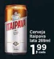 Rossi Supermercado Cerveja Itaipava lata 269ml oferta