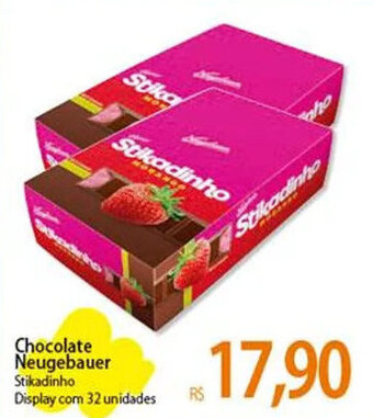 Atacadão Chocolate Neugebauer Stikadinho Display com 32 unidades oferta