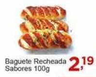Baguete Recheada Sabores 100g