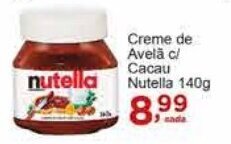 Rossi Supermercado Creme de Avelã c/ Cacau Nutella 140g oferta