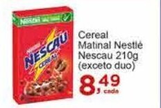Rossi Supermercado Cereal Matinal Nestlé Nescau 210g (exceto duo) oferta