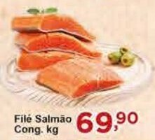 Rossi Supermercado Filé Salmão Cong. kg oferta