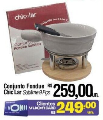 Fort Atacadista Conjunto Fondue Chic Lar oferta