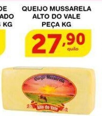 Roldão QUEIJO MUSSARELA ALTO DO VALE PEÇA KG oferta