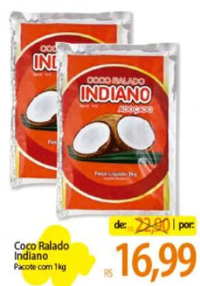 Atacadão Coco Ralado Indiano Pacote com 1kg oferta