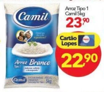 Lopes Supermercados Arroz tipo Camil 5kg oferta