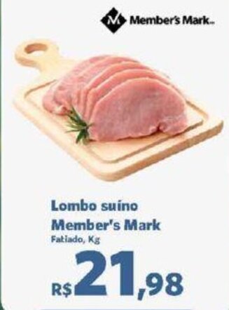 Sam's Club Lombo suino Member's Mark Fatiado, Kg oferta