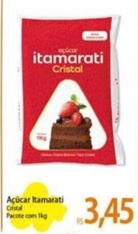 Atacadão Açúcar Itamarati Cristal Pacote com 1kg oferta