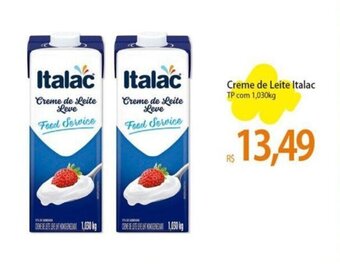 Atacadão Creme de Leite Italac TP com 1,030kg oferta