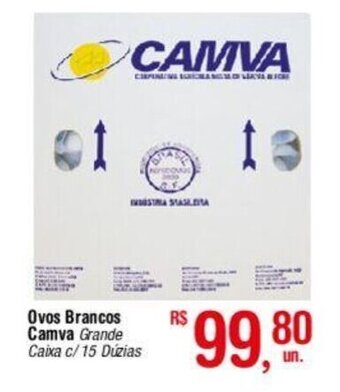 Fort Atacadista Ovos Brancos Camva Grande Caixa c/ 15 Dúzias oferta