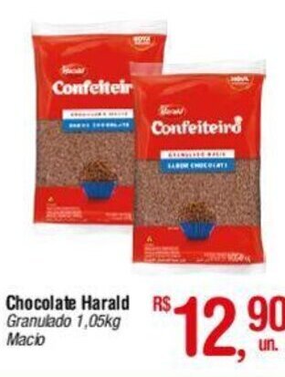 Fort Atacadista Chocolate Harald Granulado 1,05kg Macio oferta