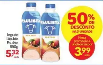 Iogurte Liquido Paulista 850g