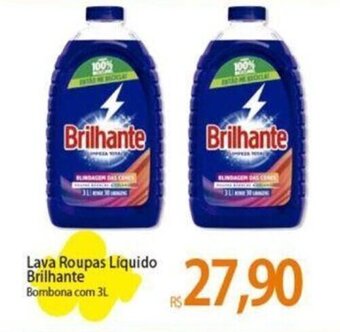 Atacadão Lava Roupas Líquido Brilhante Bombona com 3L oferta