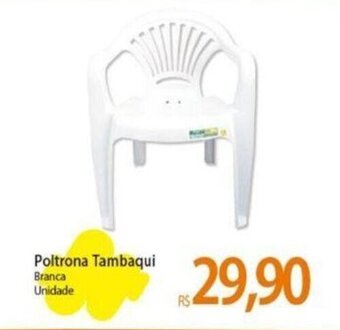 Atacadão Poltrona Tambaqui Branca Unidade oferta