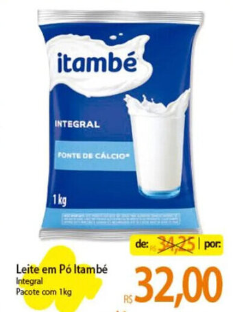 Atacadão Leite em Pó Itambé Integral Pacote com 1kg oferta