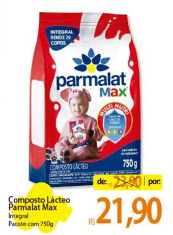 Composto Lácteo Parmalat Max Integral Pacote com 750g