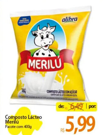 Atacadão Composto Lácteo Merilú Pacote com 400g oferta