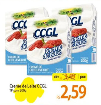Atacadão Creme de Leite CCGL TP com 200g oferta