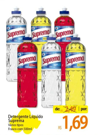 Atacadão Detergente Líquido Suprema Vários tipos Frasco com 500ml oferta