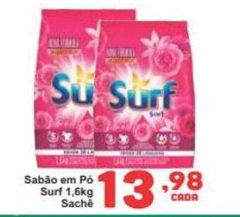 Rede Super Compras Sabão em Pó Surf 1,6kg Sache oferta