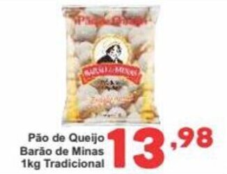 Rede Super Compras Pão de Queijo Barão de Minas 1kg Tradicional oferta