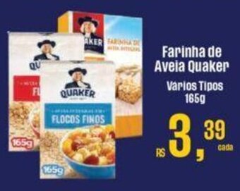 Supermercados Mateus Farinha de Aveia Quaker Varios Tipos 165g oferta