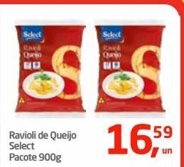 Ravioli de queijo select pacote 900g
