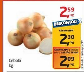 Tenda Atacado Cebola kg oferta