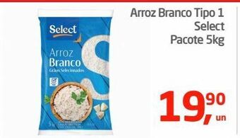 Tenda Atacado Arroz branco tipo 1 select pacote 5kg oferta