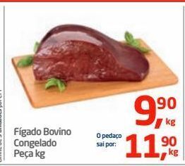 Tenda Atacado Fígado bovino congelado peça kg oferta