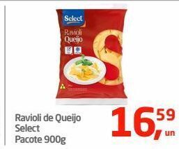 Tenda Atacado Ravioli de queijo select pacote 900g oferta