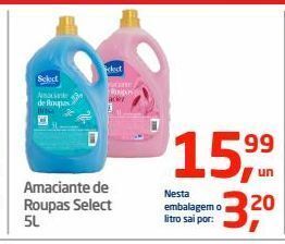 Tenda Atacado Amaciante de roupas select 5l oferta