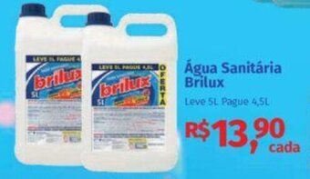 Supermercados Mateus Água Sanitária Brilux Leve 5L Pague 4,5L oferta