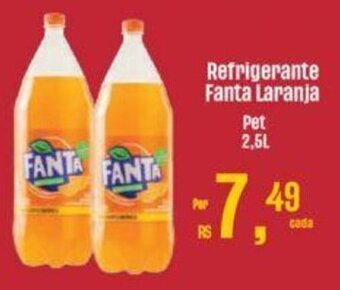 Supermercados Mateus Refrigerante Fanta Laranja Pet 2.5L oferta