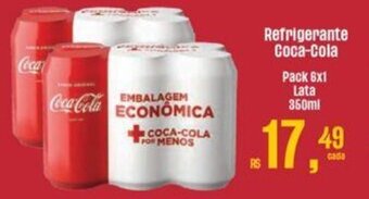 Supermercados Mateus Refrigerante Coca-Cola Pack 6x1 Lata 350ml oferta
