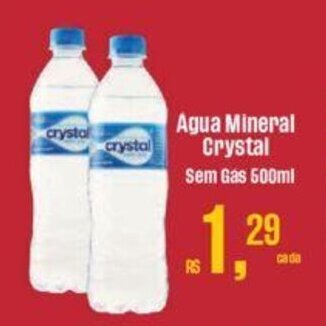 Supermercados Mateus Agua Mineral Crystal Sem Gas 500ml oferta